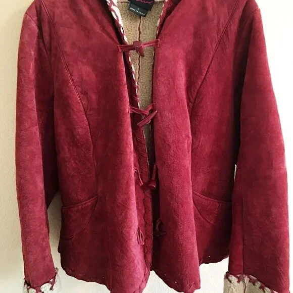 Torrid Suede Hoodie Jacket Size 2 18/20 - Picture 8 of 13